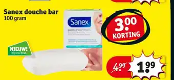 Kruidvat Sanex douche bar 100 gram aanbieding