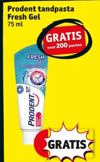 Kruidvat Prodent tandpasta Fresh Gel 75 ml aanbieding