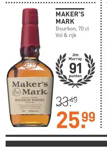 Gall & Gall Maker's Mark aanbieding