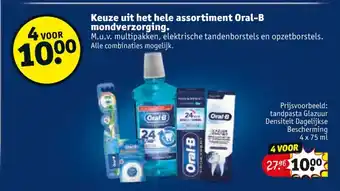 Kruidvat Keuze uit het hele assortiment Oral-B mondverzorging aanbieding