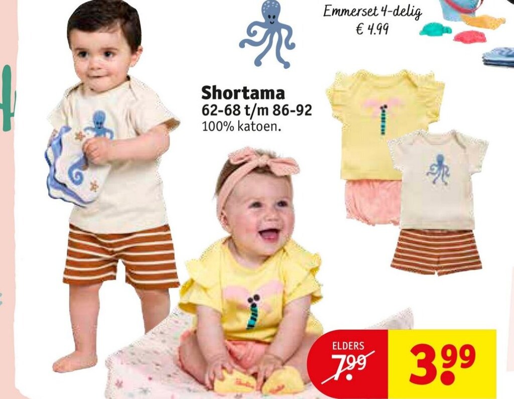 Bambino Shortama aanbieding bij Kruidvat