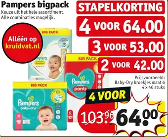 Kruidvat Pampers bigpack aanbieding