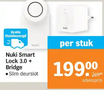 Albert Heijn Nuki Smart Lock 3.0 + Bridge aanbieding