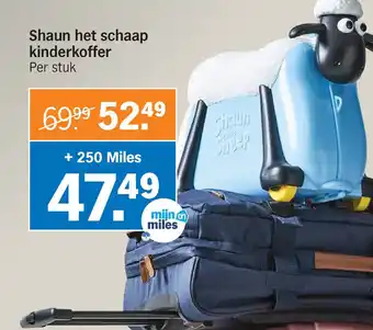 Albert Heijn Shaun het schaap kinderkoffer aanbieding