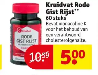 Kruidvat Rode Gist Rijst** 60 stuks aanbieding