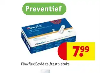 Kruidvat Flowflex Covid zelftest 5 stuks aanbieding