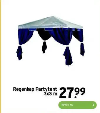 GAMMA Regenkap Partytent aanbieding
