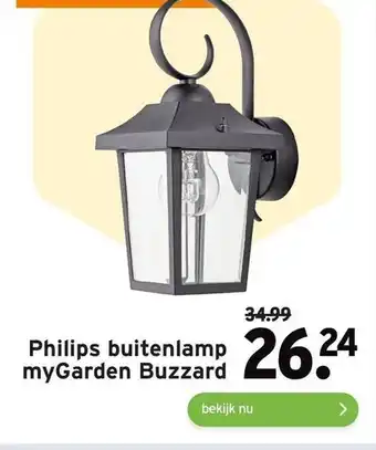 GAMMA Philips buitenlamp myGarden Buzzard aanbieding