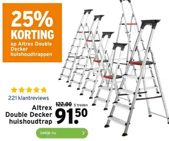 GAMMA Altrex Double Decker huishoudtrap aanbieding