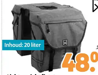 Plentyparts Willex Lichtgewicht fietstas 20 liter aanbieding