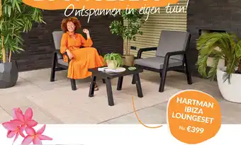 Van der Garde tuinmeubelen Hartman Ibiza Loungeset aanbieding