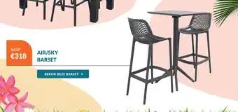 Van der Garde tuinmeubelen Air/Sky Barset aanbieding