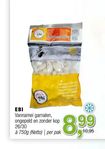 Amazing Oriëntal Ebi Vannamei Garnalen, Ongepeld En Zonder Kop 750g aanbieding