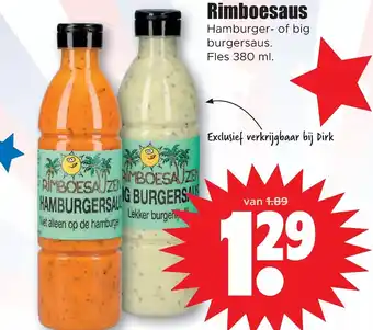 Dirk Rimboesaus 380 ml aanbieding