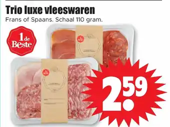Dirk Trio luxe vleeswaren 110g aanbieding