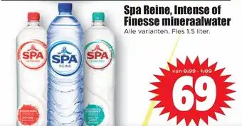 Dirk Spa Reine, Intense of Finesse mineraalwater aanbieding