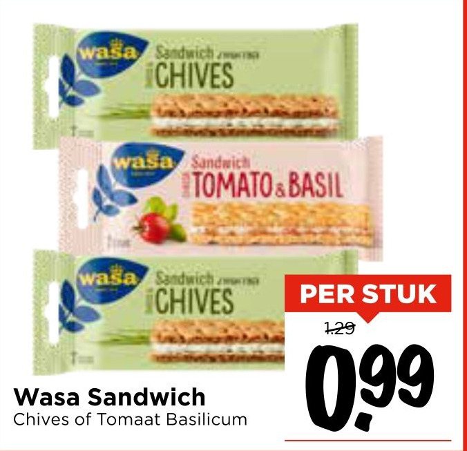Wasa Sandwich aanbieding bij Vomar
