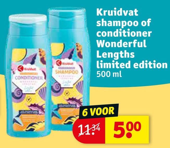 Kruidvat shampoo of conditioner Wonderful Lengths limited edition