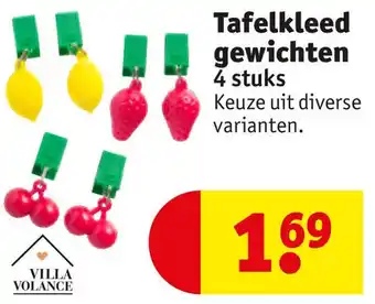 Kruidvat Tafelkleed gewichten 4 stuks aanbieding