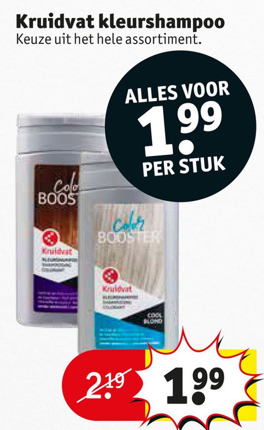 Kruidvat kleurshampoo aanbieding bij Kruidvat