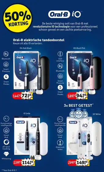 Kruidvat Oral-B elektrische tandenborstel aanbieding