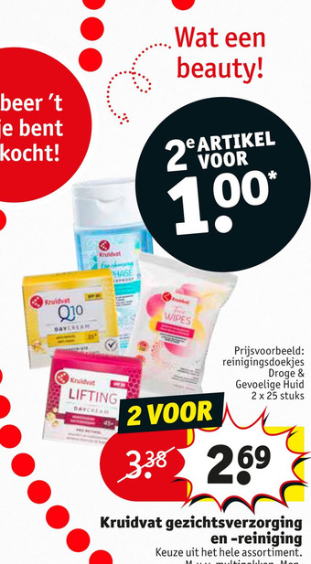 Kruidvat Kruidvat gezichtsverzorging en -reiniging aanbieding