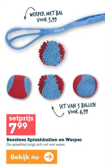 Discus Beeztees Splashballen en Werper aanbieding