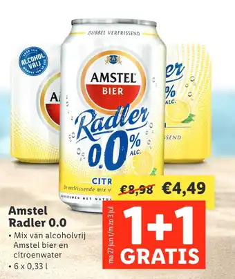 Lidl Amstel Radler 0.0 aanbieding