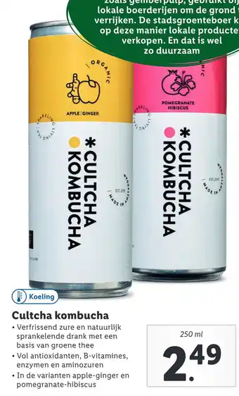 Lidl Cultcha kombucha aanbieding