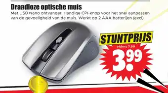 Dirk Draadloze optische muis aanbieding