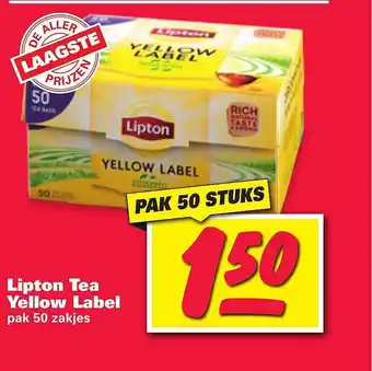 Nettorama Lipton Tea Yellow Label aanbieding