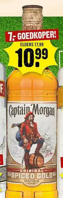 Dirck 3 Captain Morgan Spiced Gold aanbieding