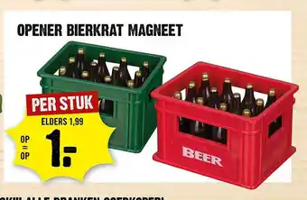 Dirck 3 Opener Bierkrat Magneet aanbieding