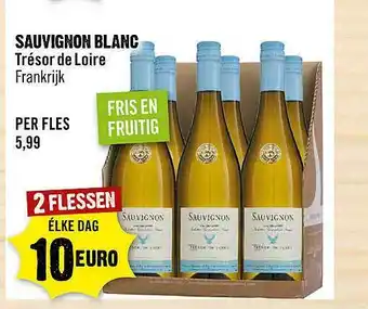 Dirck 3 Sauvignon Blanc Trésor De Loire aanbieding