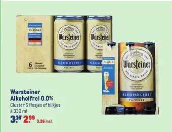 Makro Warsteiner Alkoholfrei 0.0% 330 ml aanbieding