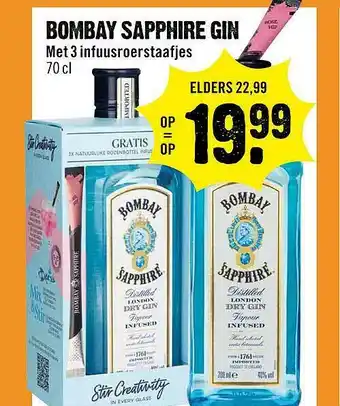 Dirck 3 Bombay Sapphire Gin aanbieding
