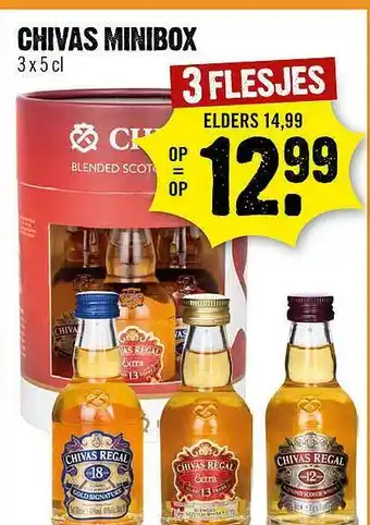 Dirck 3 Chivas Minibox aanbieding