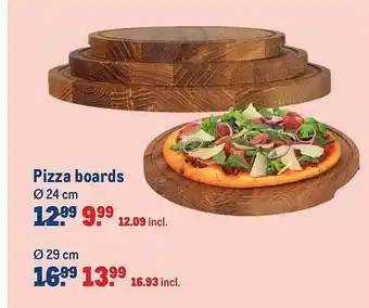 Makro Pizza Boards Ø 24 Cm Of Ø 29 Cm aanbieding