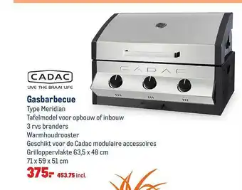 Makro Cadac Gasbarbecue Meridian aanbieding