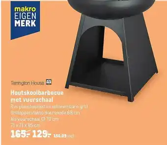 Makro Tarrington House Houtskoolbarbecue Met Vuurschaal aanbieding