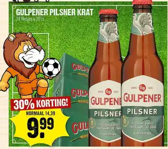 Dirck 3 Gulpener Pilsner Krat aanbieding