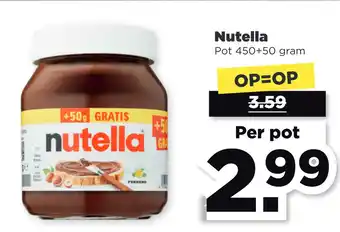 PLUS Nutella aanbieding