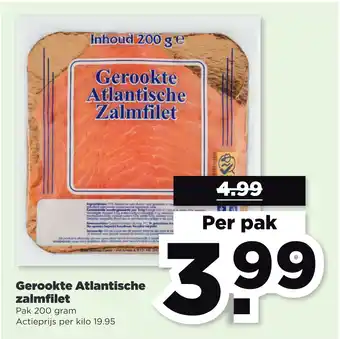 PLUS Gerookte Atlantische zalmfilet aanbieding