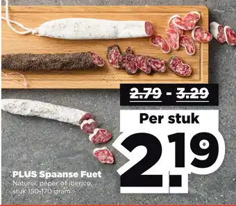 PLUS PLUS Spaanse Fuet aanbieding