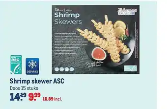 Makro Shrimp Skewer ASC aanbieding