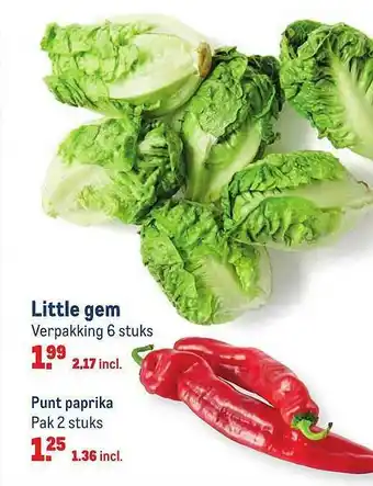 Makro Little Gem Of Punt Paprika aanbieding