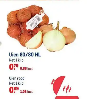 Makro Uien 60-80 NL Of Uien Rood aanbieding