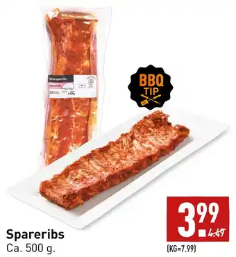 ALDI Spareribs aanbieding