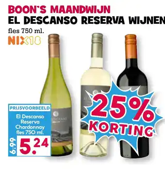 Boon`s Markt El Descanso Reserva Wijnen aanbieding