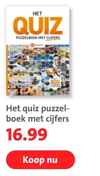 Bruna Het quiz puzzelboek met cijfers aanbieding